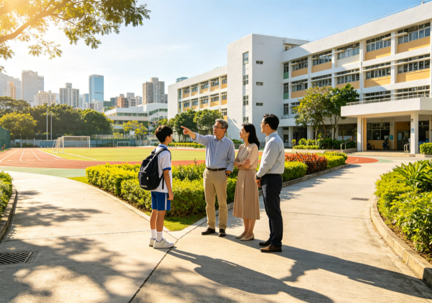 圖書館中的學生閱讀與討論